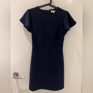 Warehouse Navy Blue Dress